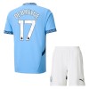 Maglia ufficiale Manchester City De Bruyne 17 Casa 2024-25 per Bambino